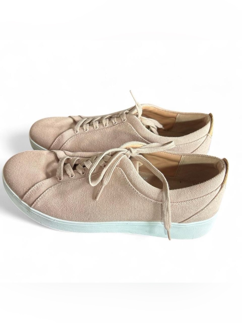 FitFlop RALLY Canvas Rose Foam low profile Sneakers #Monochromatic #Minimalist